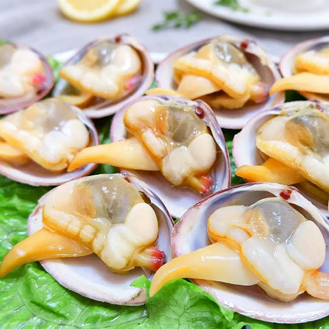Frozen Sand-Free Large Yellow Clams